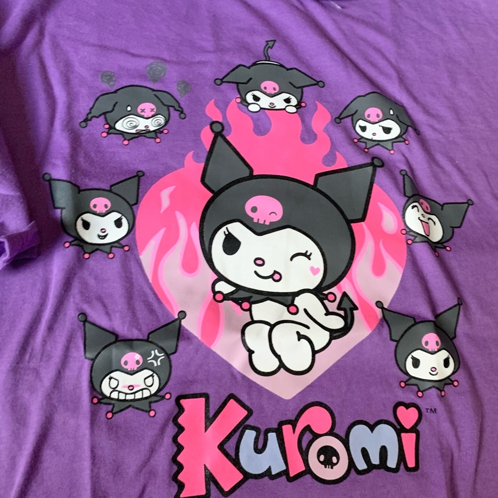 Sanrio Kuromi purple tee size L